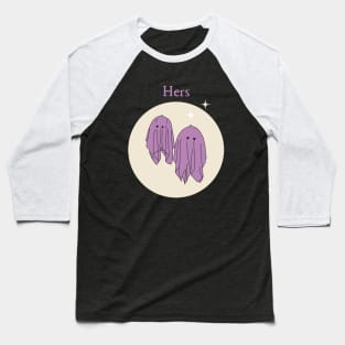 Hers Ghost Couple style 4 Baseball T-Shirt